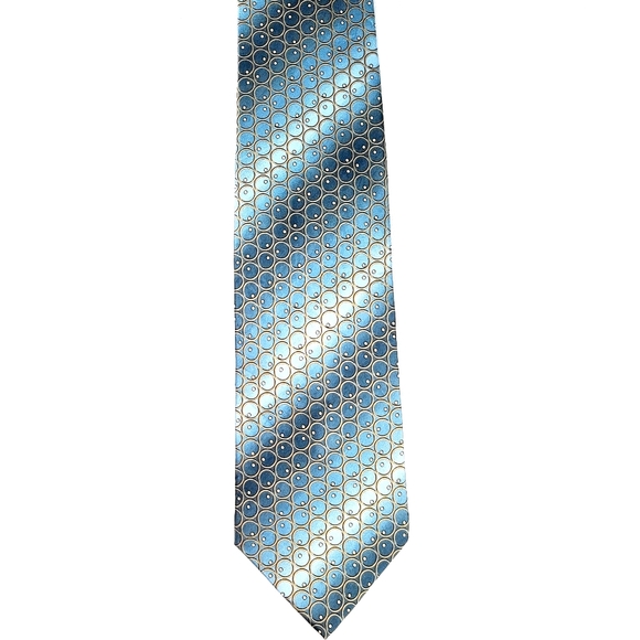 Lanvin Printed Gray Silk Tie - Picture 1 of 4